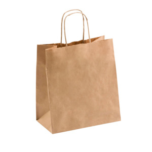 Small Delivery Recycled Paper Twist Handle Bag 245 x 220 x 120