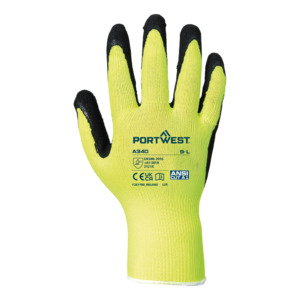 Grip Gloves Latex, Hi-Vis Yellow, XL