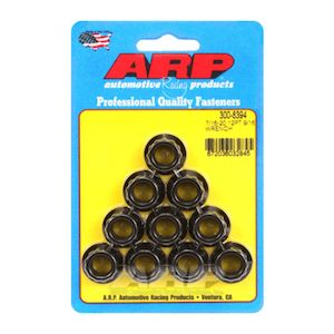 Arp Miscellaneous Nuts Washers Bolts: ARP 7/16-20, 9/16 socket 12pt Nut Kit - ARP 300-8394