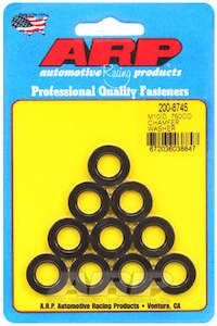 Arp Miscellaneous Nuts Washers Bolts: ARP Washer Kit M10 ID .750" OD Chamfered Black Oxide Washers - ARP 200-8745