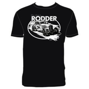 Merchandise: 2022 NZ Rodder T-Shirt (black with white)