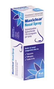 Maxiclear Nasal Spray 10ml - SPECIAL - Expiry 10/25 - 2 pack