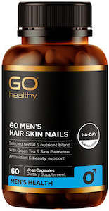 Go Healthy GO Men's Hair Skin Nails VegeCapsules 60