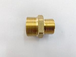 Brass Fitting: [218] Brass Male / Male Reducing nipple