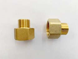 Brass Fittings: [215] Brass Male 15mm/ Female 20mm Reducing Socket