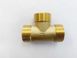 Brass Fittings: [207] Brass Male Tee