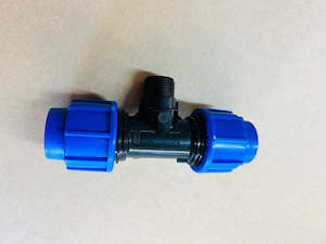 plumbing: [1721] Mainpipe (blue)- 25mm Tee with 3/4 thread
