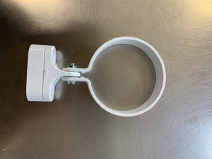 Pvc Gutter Spouting: [DPF1014] Downpipe Clip Single Leg 80mm White