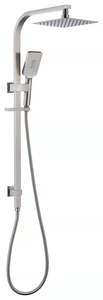 Tapware: [SHW1003] Shower Slide + Rain Shower Chrome Square