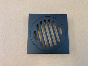 Tapware: [T 52] Floor Tile waste -- 100mm black