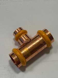 Copper Press: [CPF1010] Copper Tee 20mmx15mmx20mm