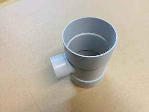 [W711]  PVC  tee junction 100-50mm