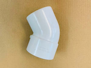 [W72] PVC Waste male/female bend x 45 degree