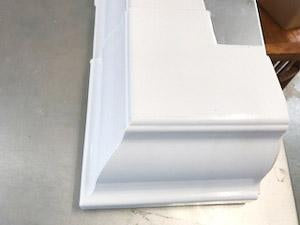 [GBA1002] Gutter Corner external 90 Degree White