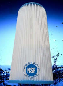 Poly Pleated Water Filters: Sediment Filter Pleated Micron Options (10" x 4.5")
