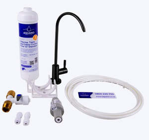 Underbench Water Filters With Tap: Inline Undersink Tap & Filter Kit - 4 Tap Colours