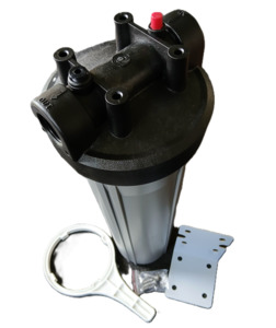 10" Big Water Filter Housing - S/Steel Bracket, 25mm Ports