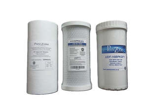 Whole House Mains Water 10" Triple Filter Set KDF-GAC