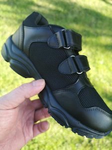 Black Leather School Sport Shoe-JUNIOR – NZ SCHOOL SHOES