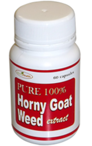 HORNY GOAT WEED extract - Libido Enhancer -  Size 60 Capsules