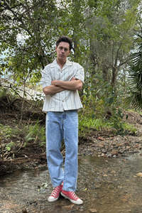 Mens Pants: Rhythm Subtle Distress Jeans