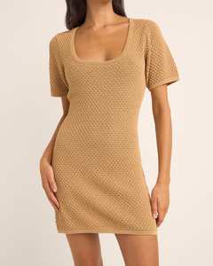 Womens Dresses: Rhythm Joni Knit Mini Dresses
