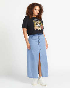 Volcom Chill Trap Denim Skirts