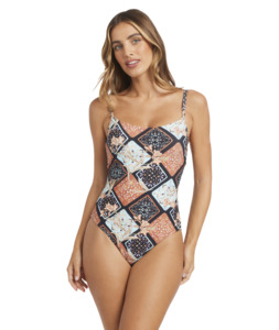 Womens Swimwear: Billabong Forever Folk Mia DD One Piece Swimsuits