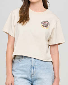 Womens Tops: The Mad Hueys Always Salty Crop T-Shirts