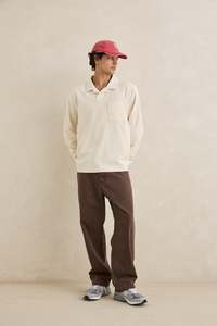 Rhythm Vintage Terry Longsleeve Polo Shirts