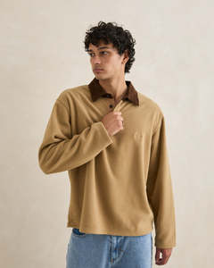 Mens Apparel: Rhythm Awake Polar Fleece Polo Shirts