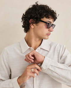 Mens Apparel: Rhtyhm Striped Linen Longsleeve Shirts