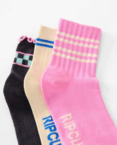 Womens Apparel: Ripcurl Mixed Socks 3 Packs