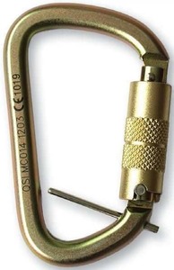 Offset Carabiner - 30kN Steel Triple Locking w/ Captive Eye Pin - NZ Survivor