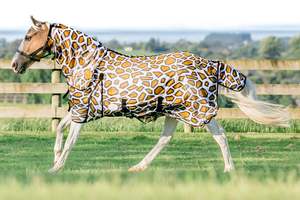 Animal Print: NZ Tack Giraffe Mesh Fly Combo