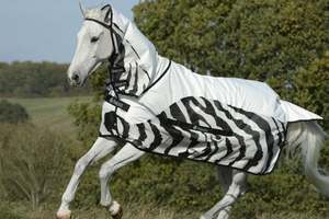 Bucas BuzzOff Zebra Mesh Rain Crossover