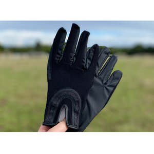 Dublin Pull On Glitter Mesh Back Riding Gloves