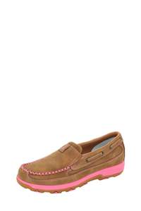 Twisted X Women's Pink Midsole CellStretch Mocs Slip On