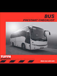 Bus Prestart Checklist Books
