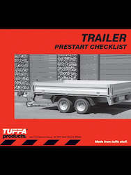 Trailer Prestart Checklist Books