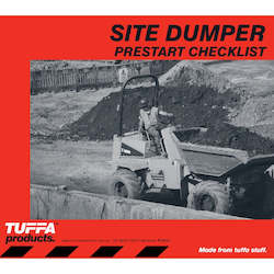 Site Dumper Prestart Checklist Books Code DB80