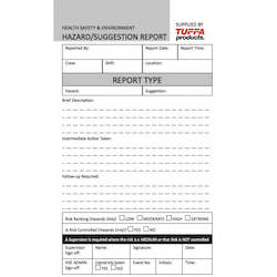 TUFFA™ Hazard Report Books (HAZOB) Code TF03