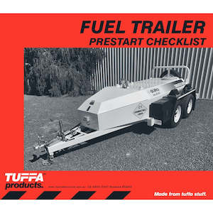 Fuel Trailer Prestart Checklist Books Code DB45