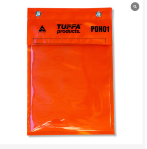 Frontpage: A4 Waterproof Permit Document Holder – Orange