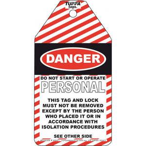 Personal Danger Tags - Pack of 100