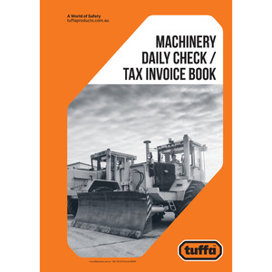 Machinery Daily Check / Tax Invoice Prestart Book Code DB66