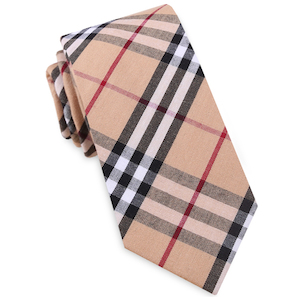 Products: Camel Thomson Tartan Plaid Slim Tie