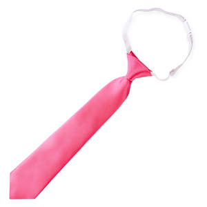 Hot Pink Junior Boys Elasticated Tie