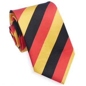 Products: Black, Red & Yellow Stripes Mens Sports Tie