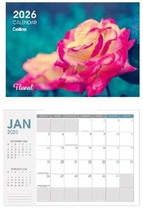 2026 Diaries: 2026 Collins A4 Floral Wall Calendar - 11294614